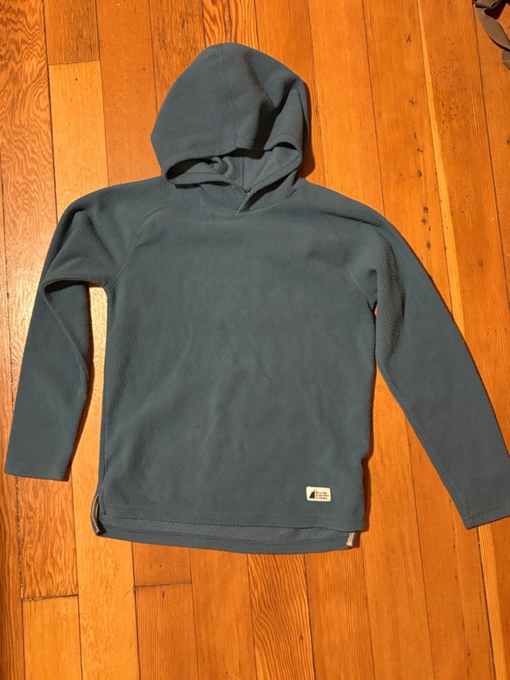 Kids Hooded Fleece Pullover - Dusty Blue